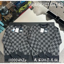 V공장 루이비통 LV 면양 털 다미에 니트