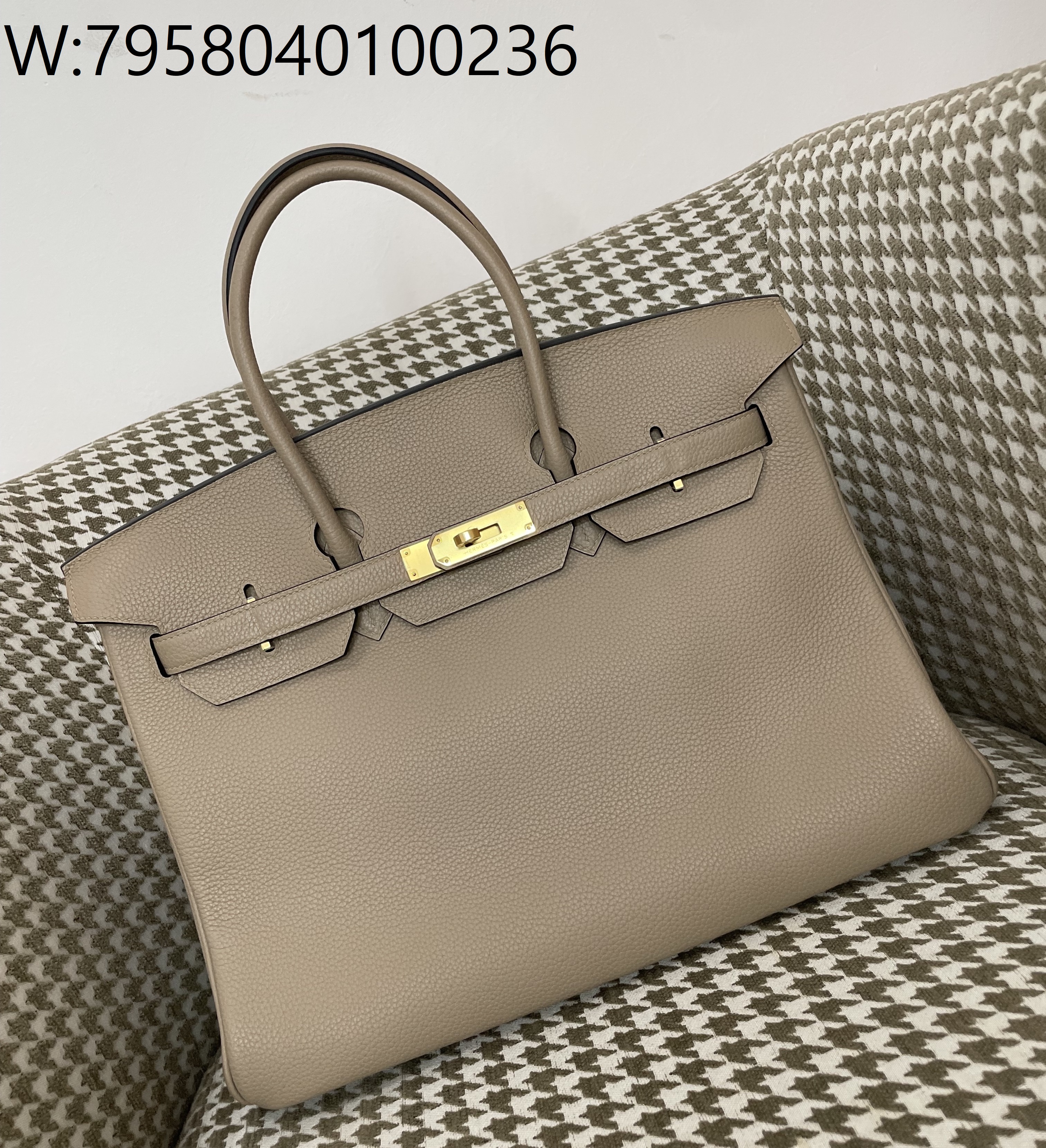 [장인의집] 에르메스 버킨 35 금장 라이트 갈색 togo