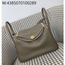 [장인의집] 에르메스 린디 30 금장 코끼리 회색 tc