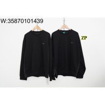 [사슬공장2] 프라다 가슴 세모 모노그램 맨투맨 블랙 UJL30A-11OQ-F0806-S-222