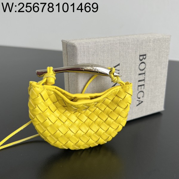 징 팩토리 보테가베네타 미니어처 사르딘 백 참 836834 10*7*1.5cm 옐로우