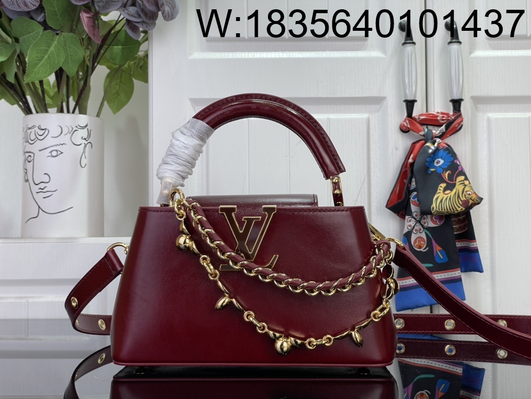 [88factory] 루이비통 카퓌신 이스트 웨스트 미니 M25492 14*8*21cm 와인 