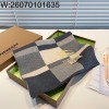 AGG 버버리 승마 배색 체크 스카프 200*32cm 그레이 베이지 캐시미어