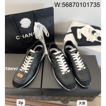 [DXJ] 샤넬 25P 레더 로우 캐쥬얼 슈즈 스니커즈 블랙