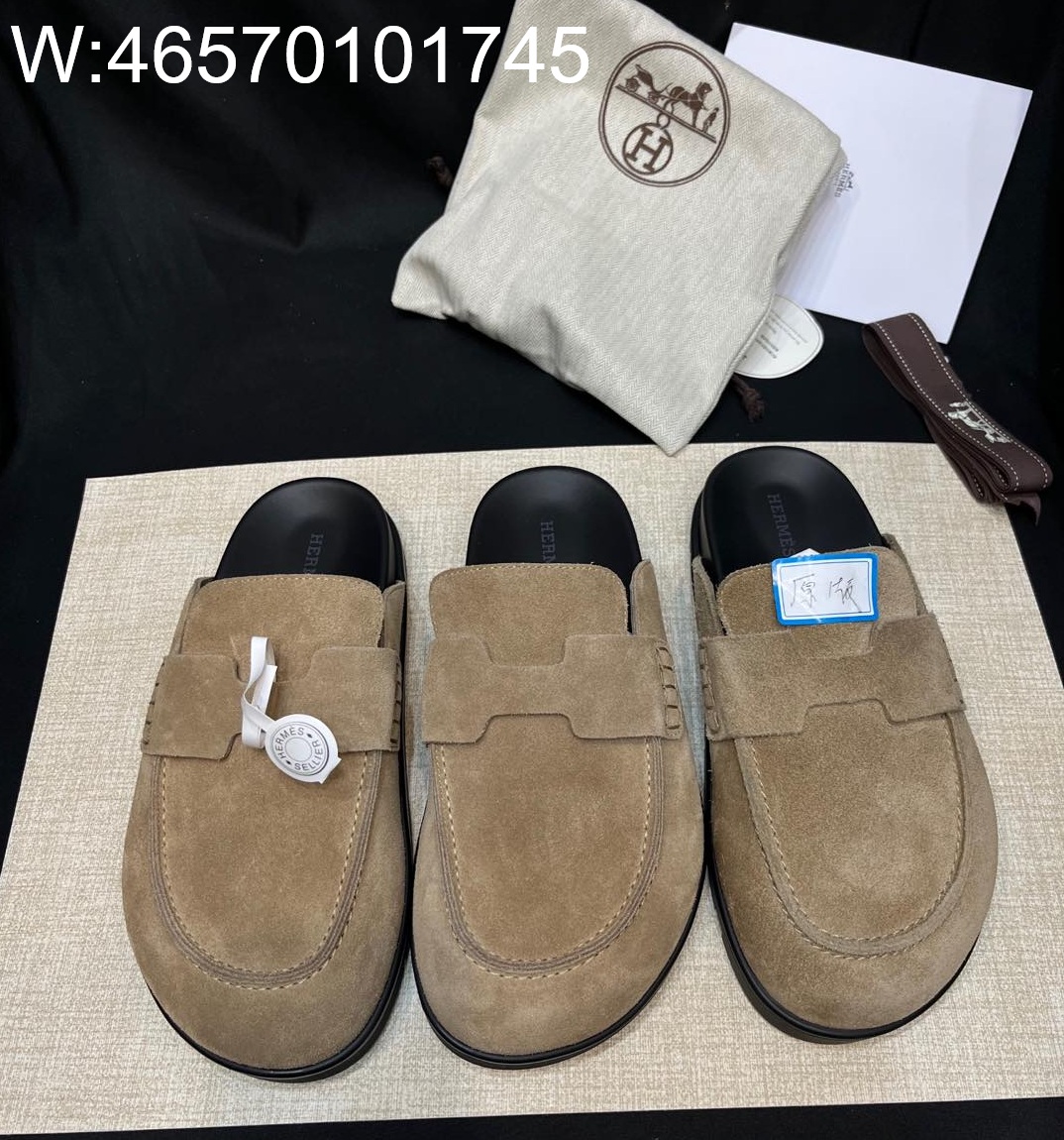 [DXJ] 에르메스 25 봄 반슬리퍼 스웨이드