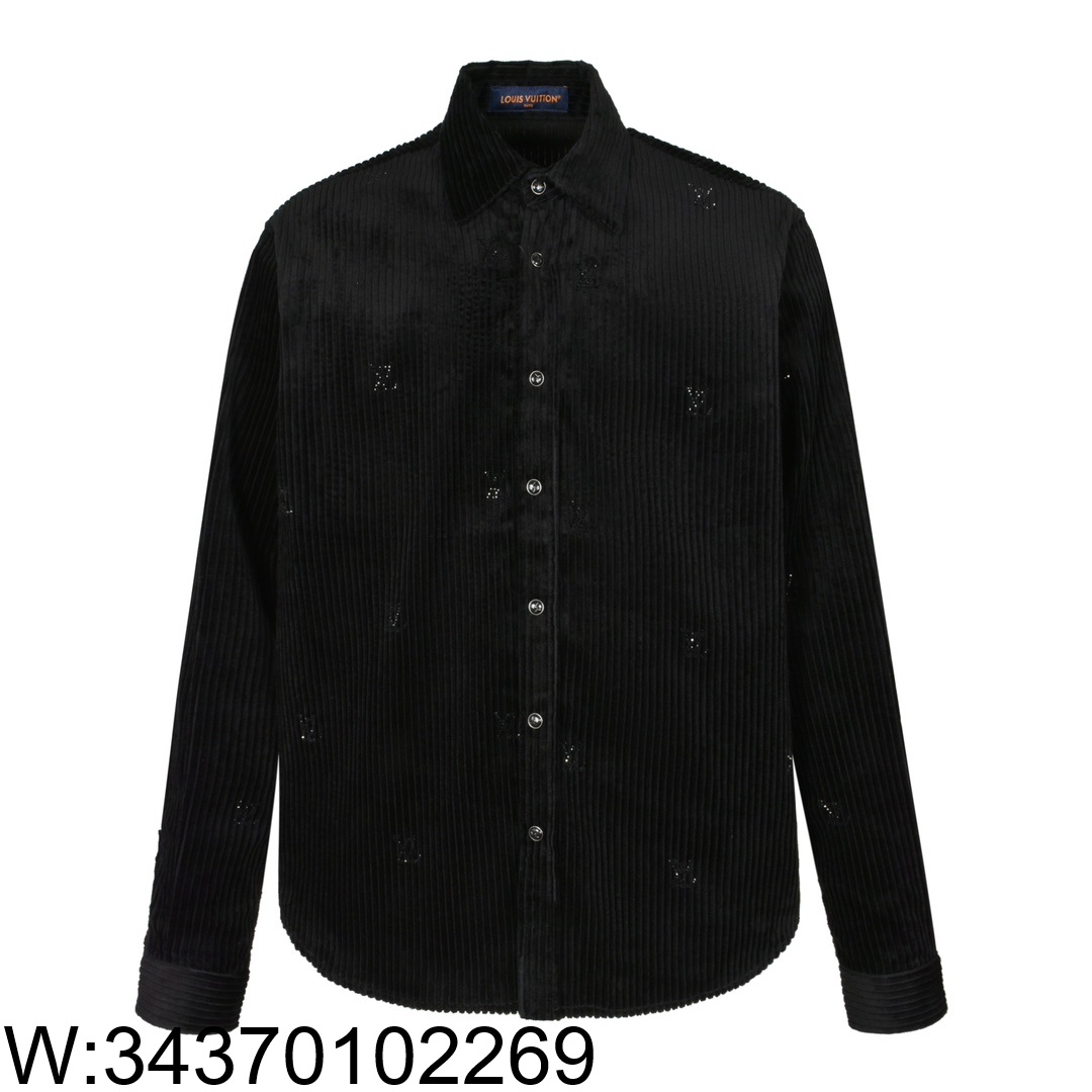 [잔디집2] 루이비통 LV 코르덴 긴팔 셔츠 블랙