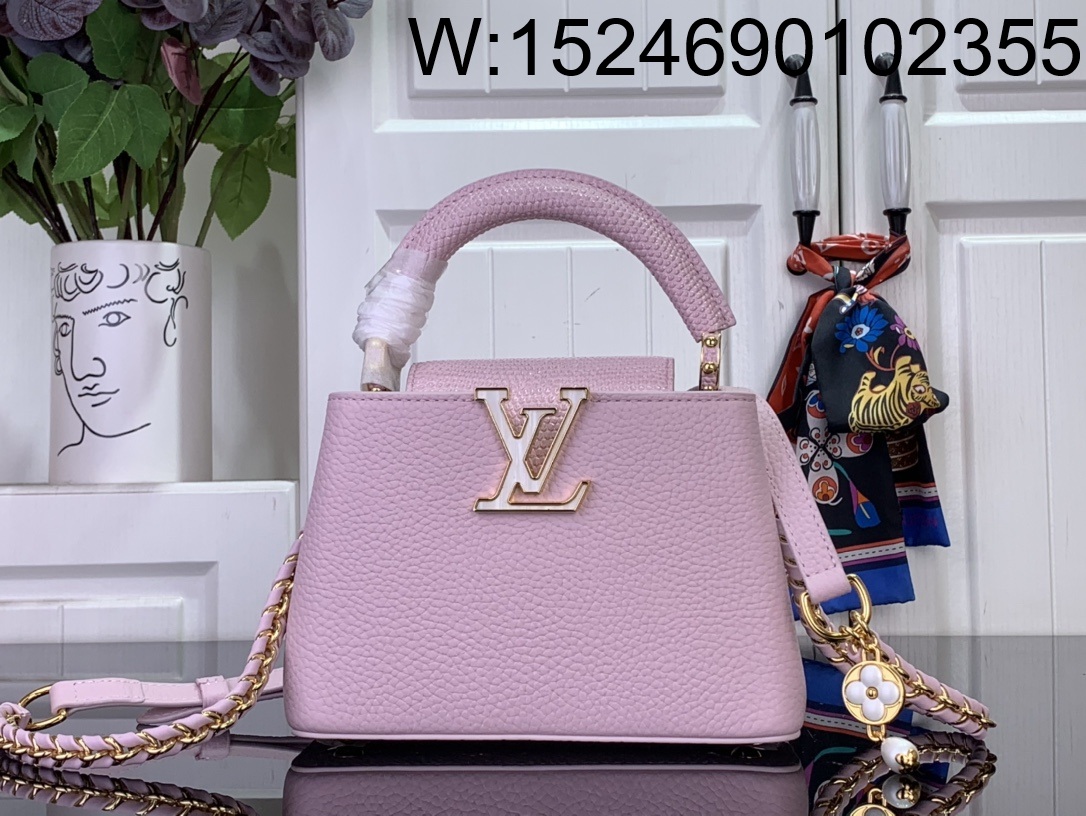 [88factory] 루이비통 카퓌신 미니 M25611 21*13.6*8cm 핑크