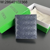 징 팩토리 보테가베네타 인트레치아토 슬림 반지갑 749400 10*9.5*1cm 라이트 네이비