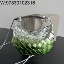 징 팩토리 보테가베네타 베이비 사르딘 744267 20*12*2.5cm 실버 그린