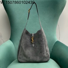 Pomegrante 생로랑 스웨이드 소재의 LE 5 A 7 소프트 라지백 753837 30*13*31cm 그레이