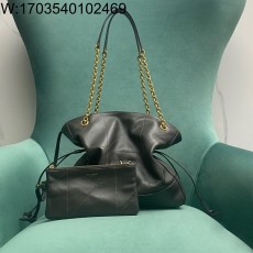 Pomegrante 생로랑 램스킨 소재의 JAMIE 스몰 쇼퍼 833948 27*29*11cm 다크 그레이