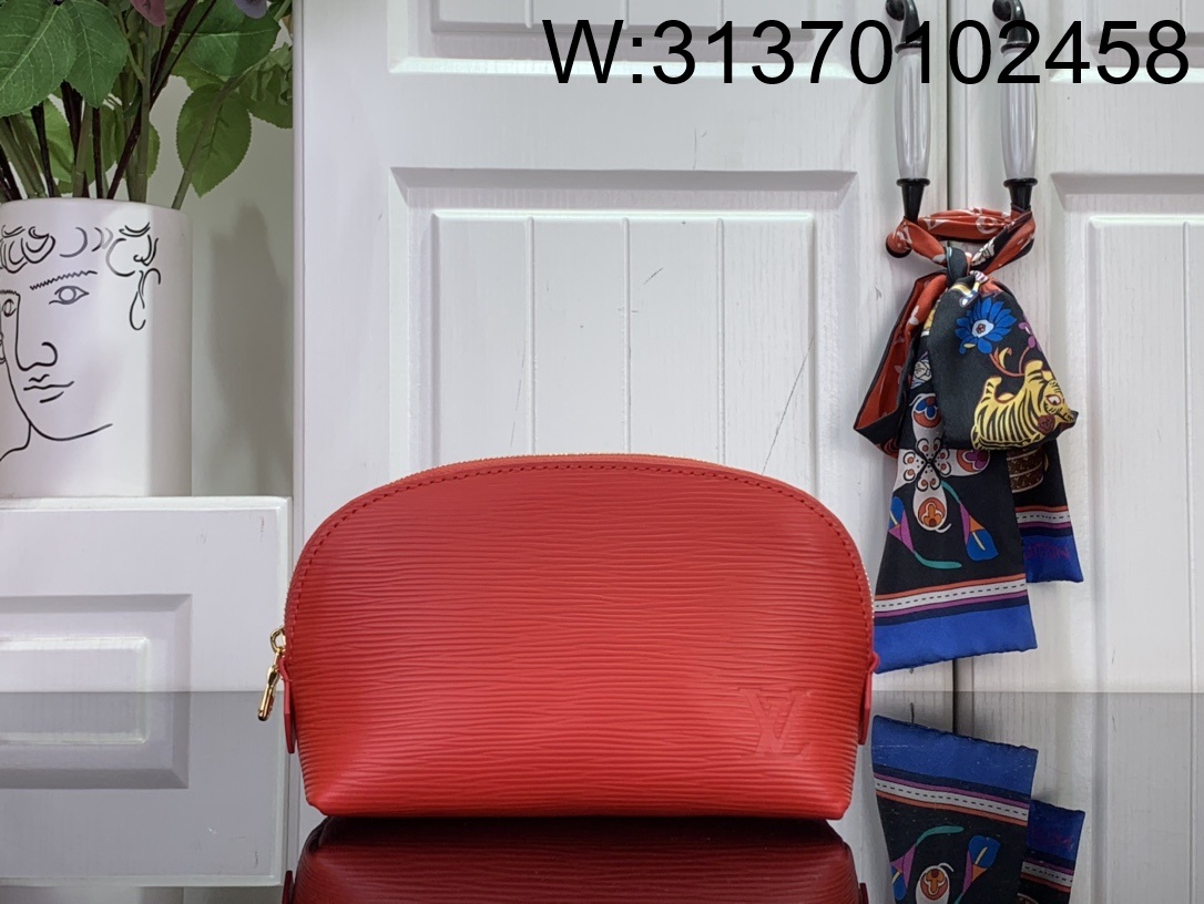 [88factory] 루이비통 코스메틱 파우치 PM M15198 12*6*19cm 레드