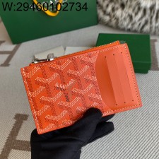 [리미티드] 고야드 부르봉 지퍼 카드지갑 12.5*1*8.4cm 오랜지