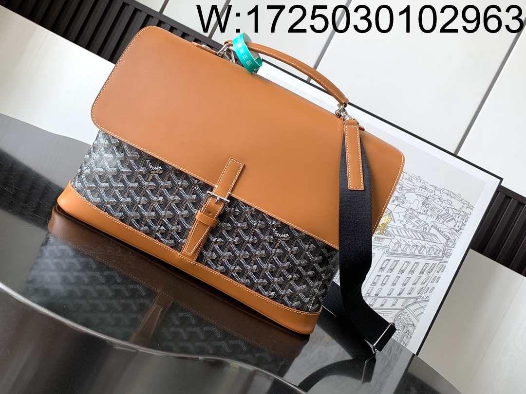 [리미티드] 고야드 시티당 메신저 백 스몰 33*9*38cm 브라운