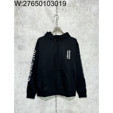 [사슬공장] 크롬하츠 SS24 모노그램 프린트 후드티 블랙