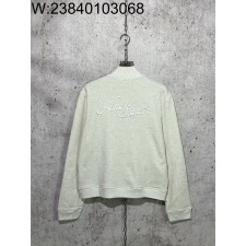 [사슬공장] 아크네 스튜디오 FW25 순색 뒷면 자수 지퍼 자켓 라이트 그레이