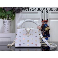 [88factory] 루이비통 LV x TM 카퓌신 미니 M14165 21*13.6*8cm 화이트