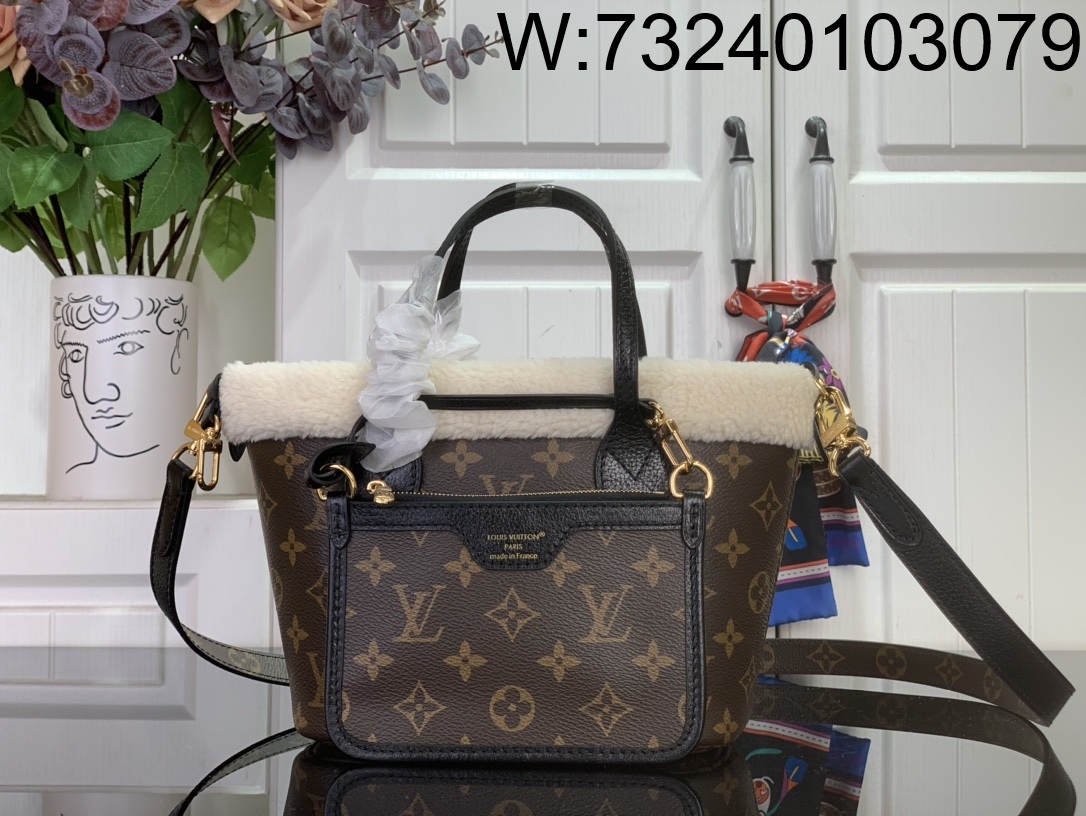 [88factory] 루이비통 네버풀 반둘리에 인사이드 아웃 BB M26315 16.5*11*26.5cm 브라운