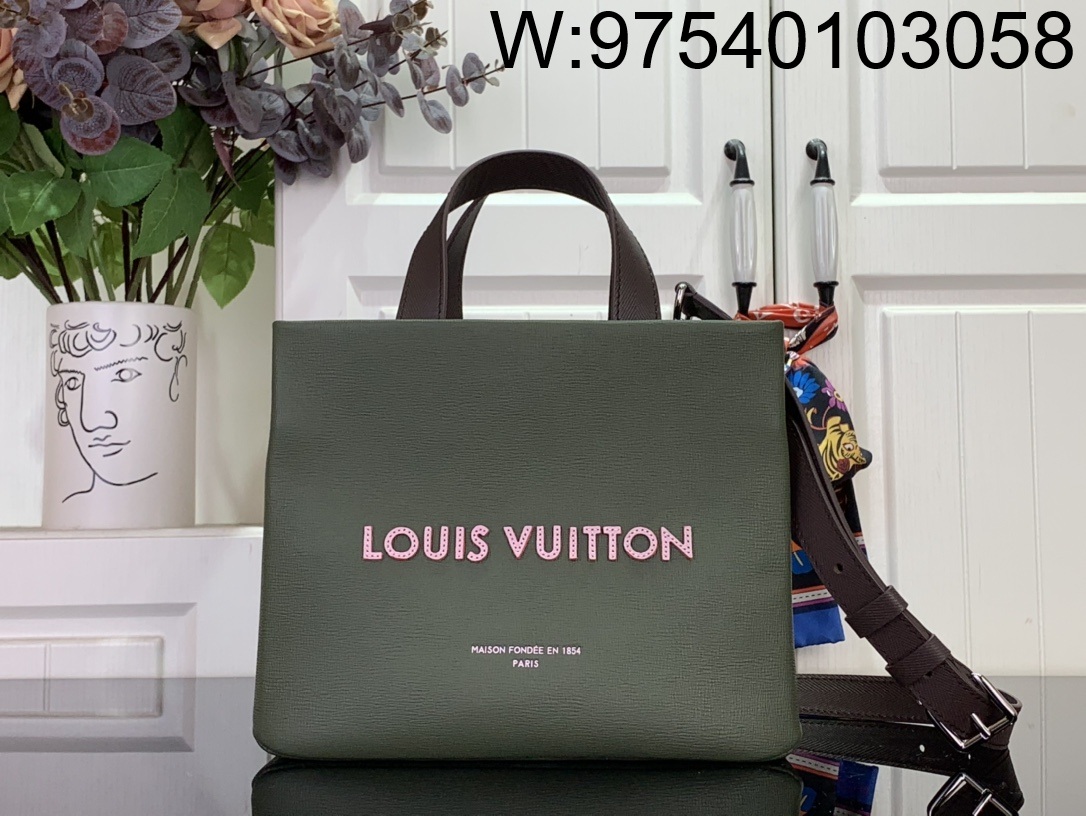 [88factory] 루이비통 미니 쇼퍼 토트 M15238 20*10*26cm  다크 그린