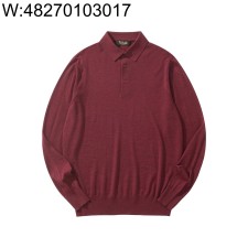 [흰] 로로 피아나 Loro Piana 양털 긴팔 카라티 / 긴팔티 / 폴로 / 폴로티 와인
