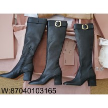 [LP공장] 미우미우 나파 레더 부츠 블랙 6.5cm