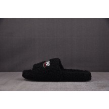 【GD】발렌시아가 퍼 슬리퍼 화이트