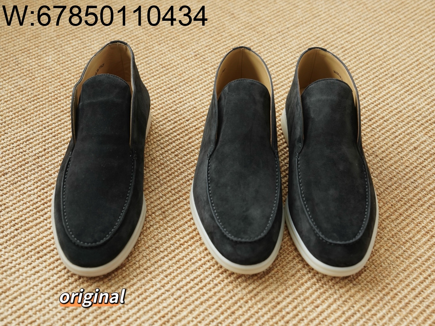 [LP공장] 로로피아나 오픈 니트 워크 앵클 부츠 스니커즈 블랙