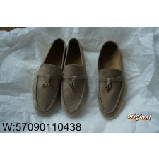 [LP공장] 로로피아나 썸머 참 워크 스웨이드 카프스킨 로퍼 레인 드롭