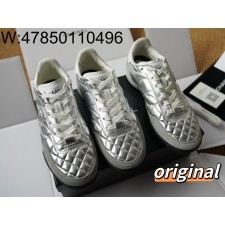 [LP공장] 샤넬 24SS 모노그램 퀼팅 스니커즈 실버