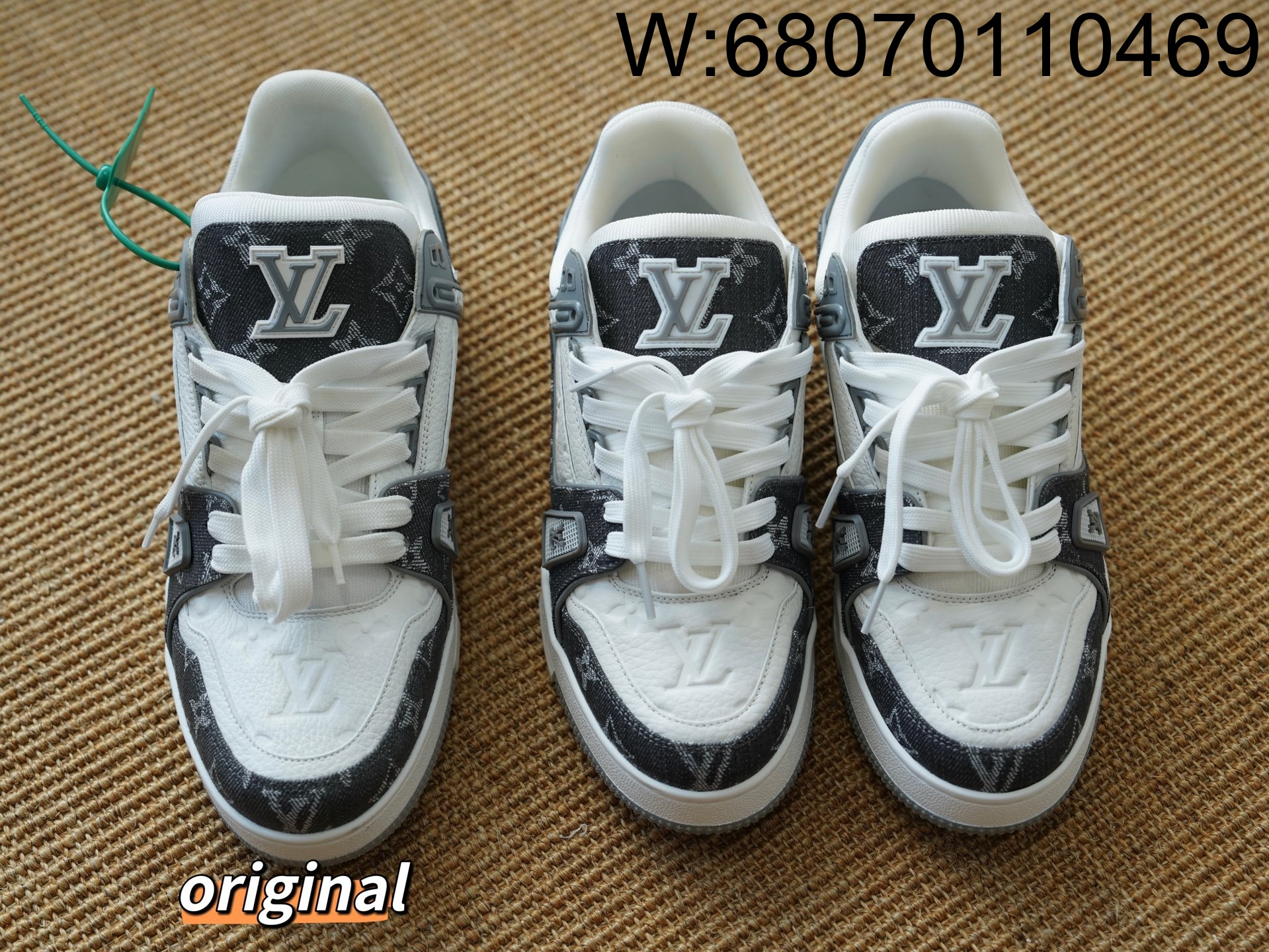 [LP공장] 루이비통 LV 트레이너 스니커즈 데님 이음 그레이