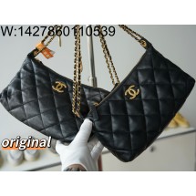 [LP공장] 샤넬 25S hobo 보호백 금메달 블랙 17*26*8.5cm