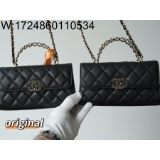 [LP공장] 샤넬 25S 캐비어 켈리 핸드 채인 숄더백 블랙 18*10*4.5cm