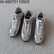 [LP공장] 샤넬 25C 빈티지 스웨이드 이음 스니커즈 실버