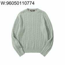 [흰] 로로 피아나  Treccia 캐시미어 라운드넥 니트 연그린