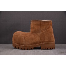 【GD】발렌시아가 알래스카 퍼 로우 부츠 브라운