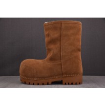 【GD】발렌시아가 알래스카 퍼 하이 부츠 브라운