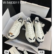 [DXJ] 샤넬 25A CC로고 배색 이음 스니커즈 운동화 화이트