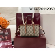 [JHL] 구찌 GG 엠블럼 미니백 855491 17.5*11*6.5cm 브라운 