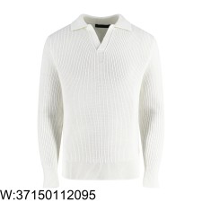 [잔디집2] 프라다 베이직 순색 니트 카라티 화이트