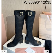 [DXJ] 미우미우 나파 레더 부츠 블랙 6.5cm