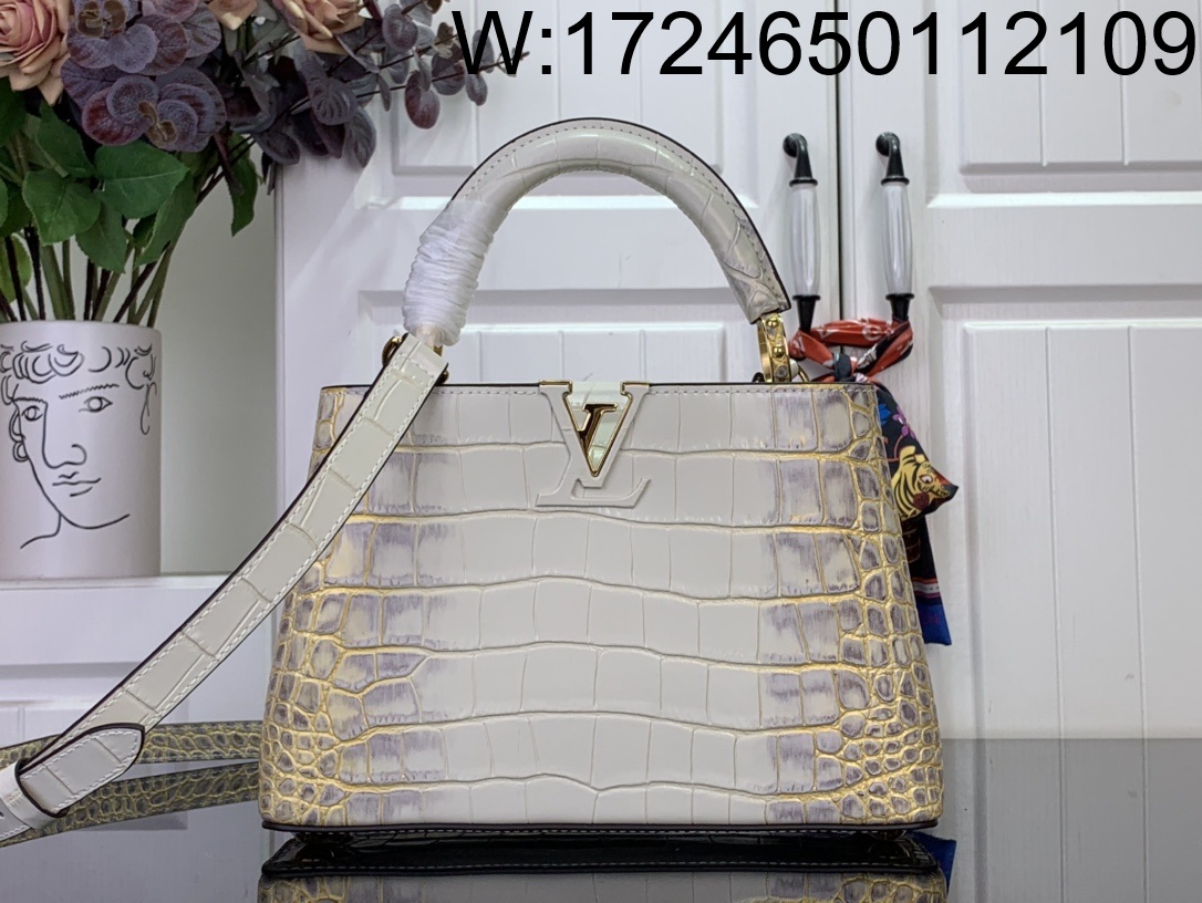 [88factory] 루이비통 카퓌신 BB 악어무늬 M94227 M48865 17.3*9*27cm