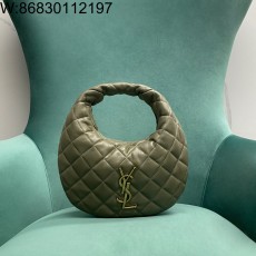 Pomegrante 생로랑 퀼팅 스웨이드 소재 ICARINO 851689 17*3*13cm 그린