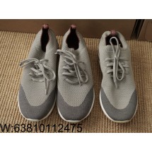 [LP공장] 로로피아나 Flexy Walk 플렉시 워크 Lady Wish 스니커즈 배색 베이지 그레이