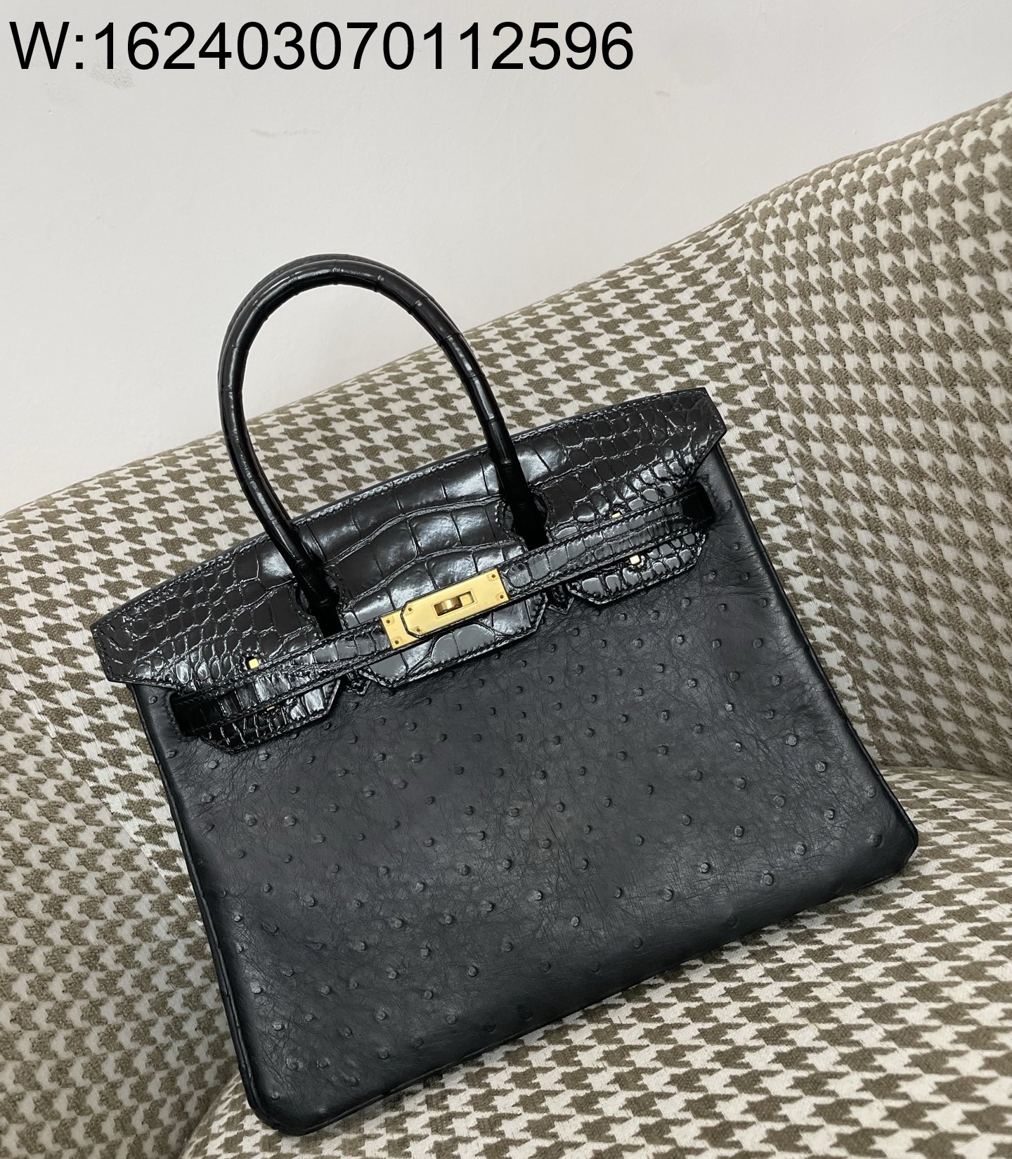 [장인의집] 에르메스 버킨 30 금장 악어가죽 mz 타조가죽 타치