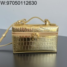 징 팩토리 보테가베네타 뱅뱅 배니티 케이스 789109 22*12.5*5cm 골드 악어무늬 