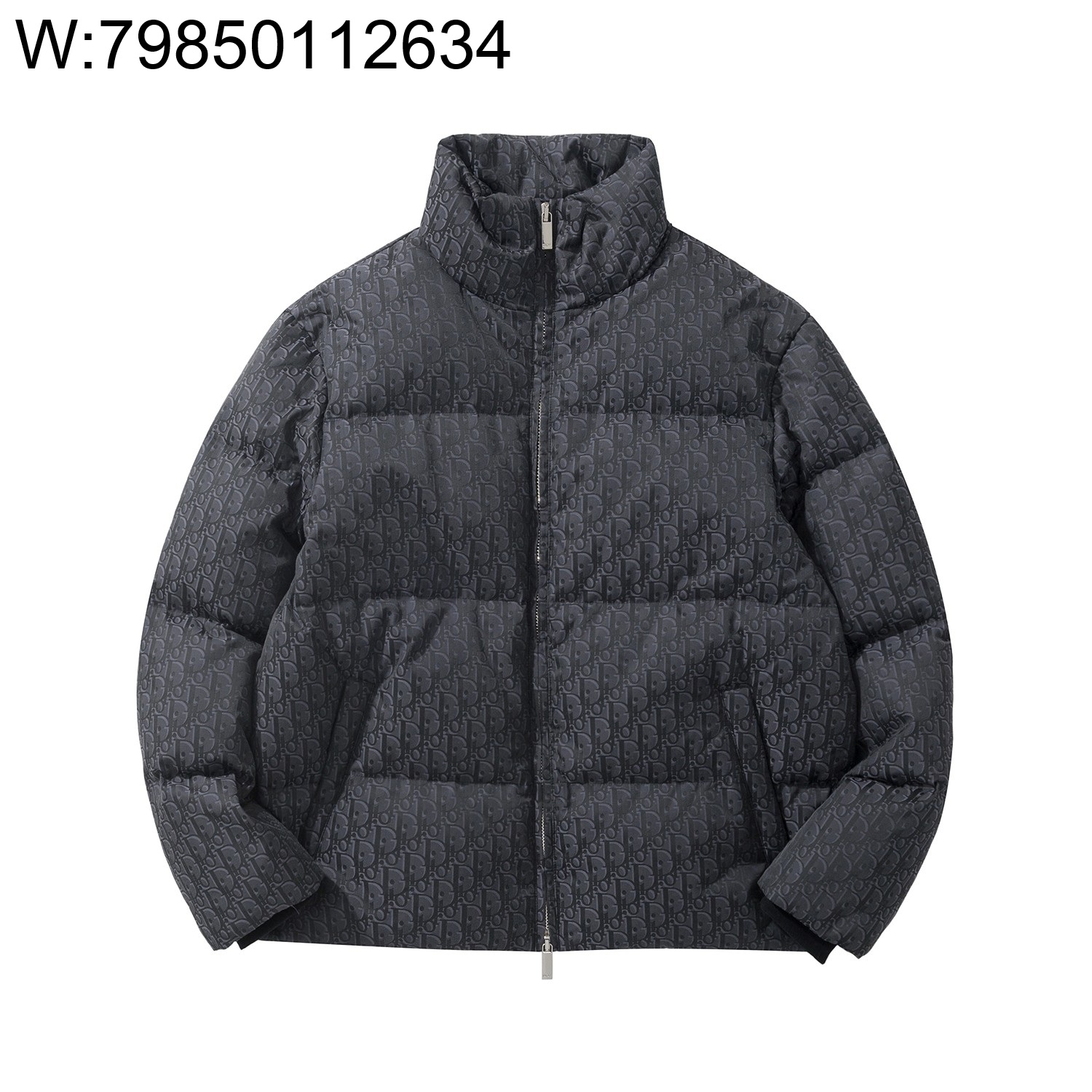 [흰] 디올 오블리크 다운 자켓 블랙 패딩