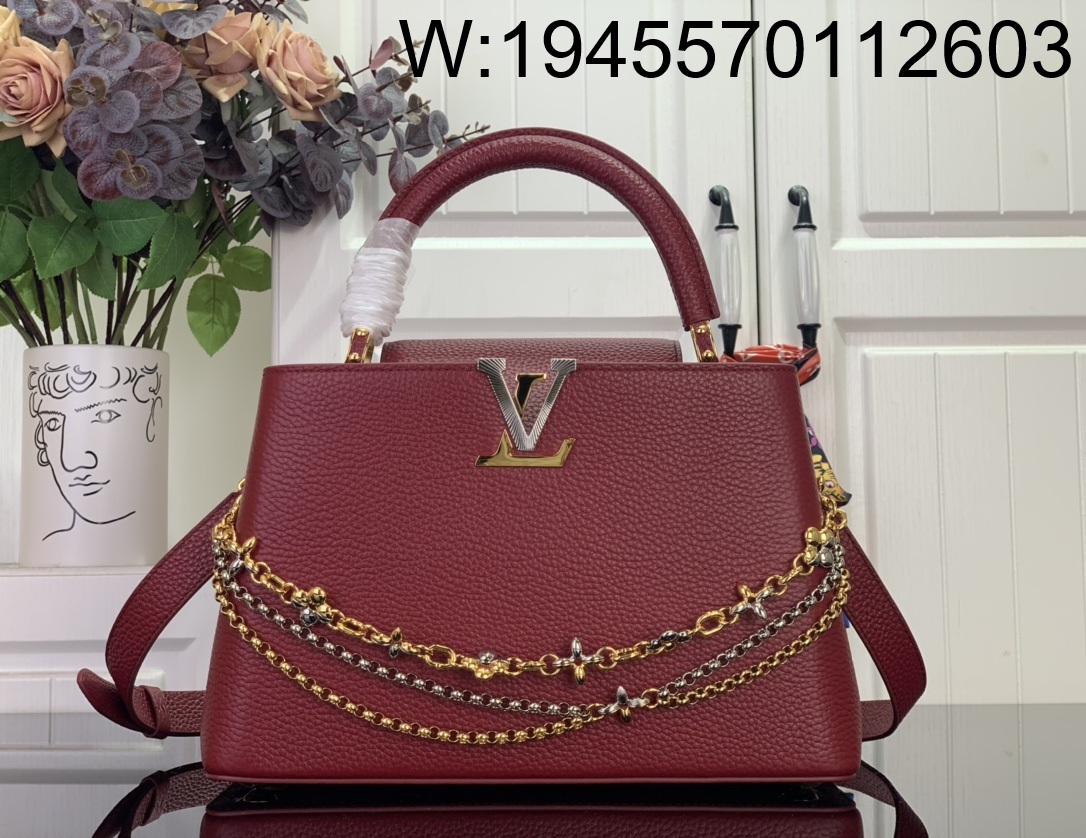 [88factory] 루이비통 카퓌신 미디엄 M27034 20*11*31.5cm 다크 레드