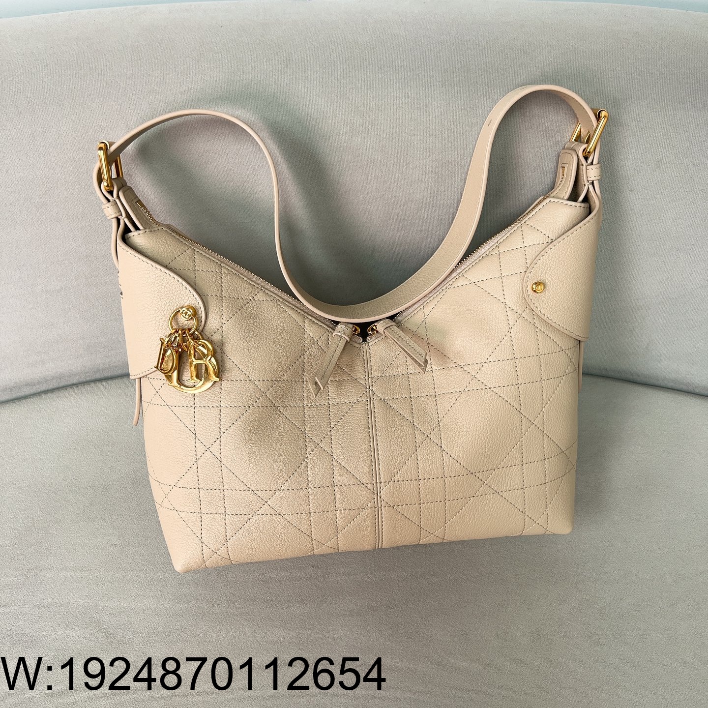 [JHL] 디올 보야주 미디움 백 플랫 매크로까나쥬 그레인드 카프스킨 라떼 M2846 28*18*12cm