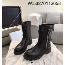 [327] 디올 레더 D 스코츠 지퍼 앵클부츠 블랙