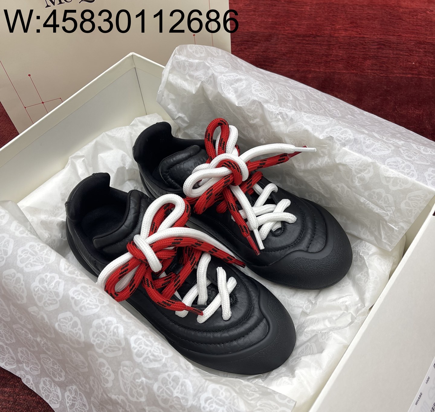 [WZ1] 알렉산더 맥퀸 플렉션 스니커즈 오프 블랙